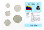 Venezuela Blister 5 coins VENEZUELA (25 centimos to 5 bolivares) - 1989-1990 -