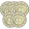 Germany 5 X 2 euros Set of 5 x 2 Euros Commemorative. 2007 - Treaty of Rome (all 5 workshops) -