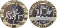 France 10 francs 10 Francs Génie de la Bastille - 2001 BU - Bimetal -