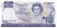 New Zealand 10 dollars 10 Dollars - Elizabeth II - Nestor Kea - ND (1981-1989) - Serial NKE -