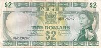 Fiji 2 dollars 2 Dollars - Elizabeth II - 1974 - Serial B/4 -