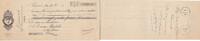 France 124.15 francs 124.15 francs - Bank cheque receipt - practical business school - 27-01-1912 -
