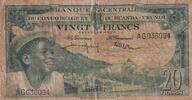 Belgian Congo 20 francs 20 Francs - Boy and Dam - 01-12-1957 - Serial AG 036094 -