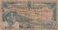 Belgian Congo 20 francs 20 Francs - Boy and Dam - 01-08-1959 - Serial AU 925207 -