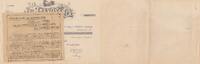 France 35.20 francs 35.20 francs - Bank cheque receipt - La prévoyance - 1914 -