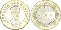 Turkey 5 lira 5 Lira - 100th anniversary of the Republic of Turkey - 2023 - Bimetal -
