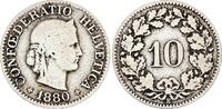 Switzerland 10 centimes 10 Centimes - Libertas - 1880 -