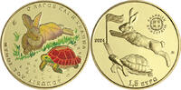 Greece 1,5 euros 1.5 Euros Colour 2024 - The Hare and the Tortoise (Aesop's fable) -