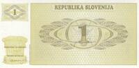 Slovenia 1 tolar 1 Tolar - Mountain - 1990 - Serial AA -