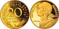 France 20 centimes 20 centimes Marianne - 1991 - Proof -