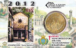 San Marino 50 centimes Chiesa di San Francesco - 50 centimes 2012 Coincard + Stamp -