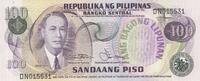 Philippines 100 piso 100 Piso - Manuel Roxas - Central bank - 1978 - Serial DN -