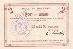 France 2 francs 2 Francs - Bon de la ville Mayenne - 1914-1918 -