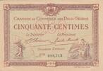 France 50 centimes 50 Cents - Chamber of Commerce - Deux-Sèvres - 10-07-1916 - Serial 888 -