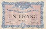 France 1 franc 1 Franc - Chamber of commerce - Gray and Vesoul - 04-10-1915 - Serial 058 -