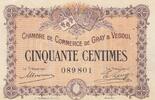 France 50 centimes 50 Cents - Chamber of commerce - Gray and Vesoul - 04-10-1915 - Serial 089 -