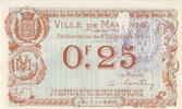 France 25 centimes 25 Centimes - Mayenne City - 08-12-1917 -