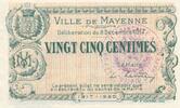 France 25 centimes 25 Centimes - Mayenne City - 08-12-1917 -