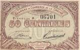 France 50 centimes 50 Cents -Chamber of Commerce - Creuse - 10-26-1915 - 2nd Issues - Serial A -