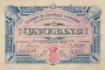 France 1 franc 1 Franc - Annonay Chamber of Commerce - 22-02-1917 - Serial 43 -