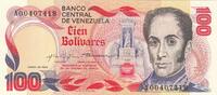 Venezuela 100 bolivares 100 Bolivares - Simon Bolivar - Expedition of Los Cayos - 29-01-1980 - Serial A -