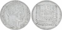 France 10 francs 10 Francs Laureate head - 1934 Silver -