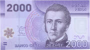 Chile 2000 pesos 2014 2000 Pesos Manuel Rodriguez - National parc of Nal... 5.92 £  +  8.67 £ shipping
