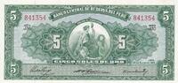 Peru 5 soles 1956 5 Soles, Liberty - 1956 - Serial J30 I- / VZ+ / VZ-ST 7.28 £  +  8.67 £ shipping