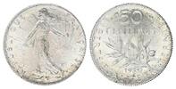 France 50 centimes 50 Cents Semeuse - 1920 - Silver -