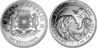 Somalia 100 shillings 100 Shillings Elephant - Silver Oz 2018 -