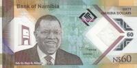 Namibia 60 dollars 60 Dollars - Dr. Hage Gottfried Geingob - Polymer - 2025 - HGG Series -