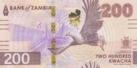 Zambia 200 kwacha 200 Kwacha - Chishimba Falls - Candelabra Tree - 2024 - Serial AB -