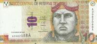 Peru 10 nuevos soles Billet Peru 10 nuevos soles 2009 -