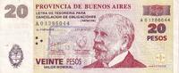 Argentina 20 pesos Billet Argentina 20 pesos 2001 -