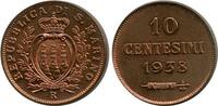 San Marino 10 centesimi 10 Centesimi - Armoiries - 1938 -