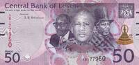 Lesotho 50 maloti 50 Maloti - Kings - Horses - 2021 - P.NEW -