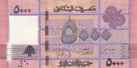 Lebanon 5000 livres 5000 Pounds - Geometric design - Tree - 2021 - P.NEW -