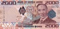 Sierra Leone 2000 leones 2000 Leones - I.T.A. Wallace Johnson - 2010 - P.31a -
