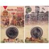 Turkey 1 lirasi 1 Lirasi - Coincard - 100th anniversary of the veteran title to Antep - Bimétallique -