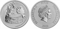 Niue island 2 dollars 2 Dollars - 1 oz Silver - Lady and the Tramp - 2022 -