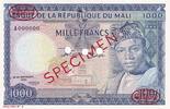 Mali 1000 francs 1000 Francs - President Modibo Keita - Djenne Mosquee - Specimen - P.9s - PMG 65 EPQ -