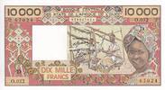 West AFrican States 10000 francs 10000 Francs - Spinning - ND (1986-1987) - Serial O.032 - Lettrer D (Mali) - P.408De -
