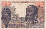 West AFrican States 100 francs 100 Francs - Mask - 23-04-1959 - Serial X.81 - P.2a -