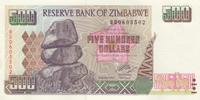 Zimbabwe 500 dollars 500 Dollars Chiremba - 2004 -
