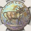 USA  (1790s) Great Britain D&H-454 1/2P; Middlesex-Pidcocks; NGC Unc Det.; Cool Color