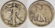 USA 1923-S Walking Liberty Half Dollar; Nice Original VG-F  67.01 £  +  11.91 £ shipping