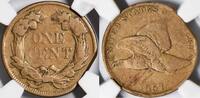 USA 1857 Flying Eagle Cent Straight Clip Mint Error NGC VG-10 223.38 £  +  44.67 £ shipping