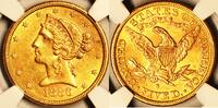 Numismatic Gold Coins  S/S Liberty Half Eagle NGC AU-58; VP-001 1,360.65 &pound;  +  75.58 &pound; shipping