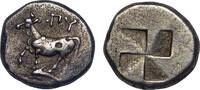 Thrace, Byzantion AR drachm c. 340-320 BC Bull standing left on dolphin/... 213.64 &pound;170.91 &pound;  +  21.36 &pound; shipping