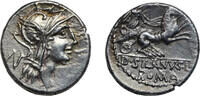 Roman Republic AR denarius 91 BC D. Junius Silanus, Roma right/Victory d... 209.36 &pound;  +  21.36 &pound; shipping